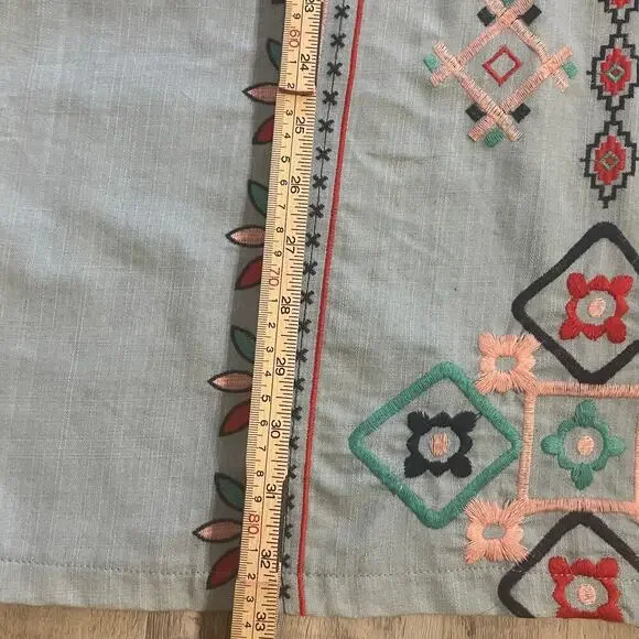 Hayden Los Angeles light blue embroidered Shift Dress size medium - Picture 14 of 16